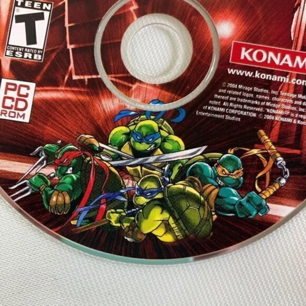 TMNT BattleNexus 2 PC Game 2004 Disc Loose Ninja‎ Turtles
